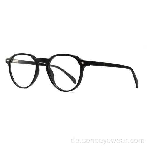 Vintage Runde Frauen Eco Acetat Optische Frames Brillen